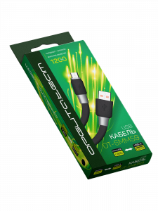 Орбита OT-SMM59 Черный кабель USB 4А (microUSB) 1.2м